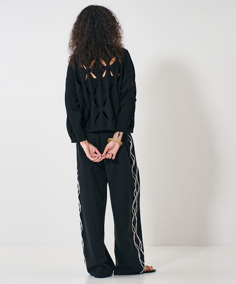 【YENN/イエン】CUT OUT PATTERN PO/カットアウトパターンプルオーバー