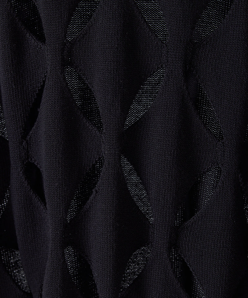 【YENN/イエン】CUT OUT PATTERN PO/カットアウトパターンプルオーバー