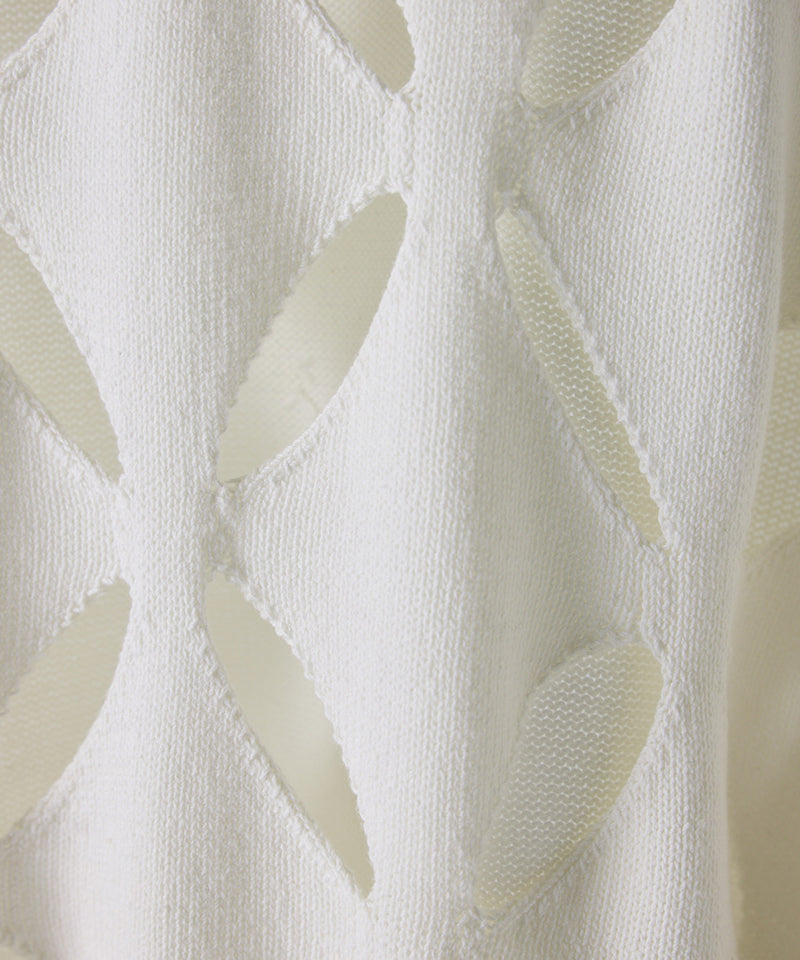 【YENN/イエン】CUT OUT PATTERN PO/カットアウトパターンプルオーバー