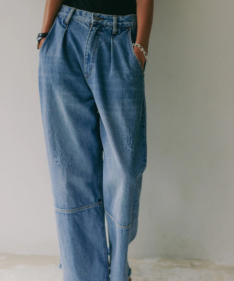 【YENN/イエン】HIGH RISE TUCK WIDE PT/ハイライズ タック ワイド パンツ