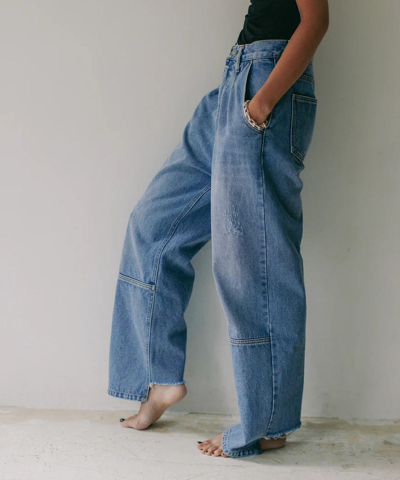 【YENN/イエン】HIGH RISE TUCK WIDE PT/ハイライズ タック ワイド パンツ