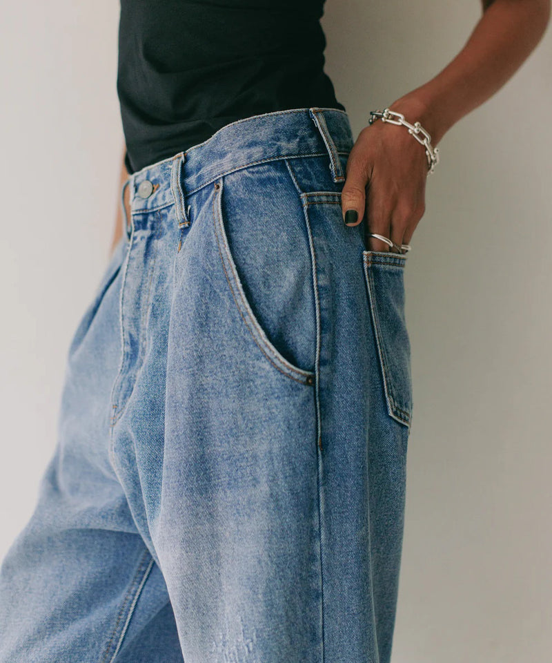 【YENN/イエン】HIGH RISE TUCK WIDE PT/ハイライズ タック ワイド パンツ