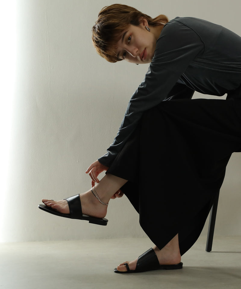 金属アレルギー対応 2連チェーンデザインアンクレット サージカルステンレス