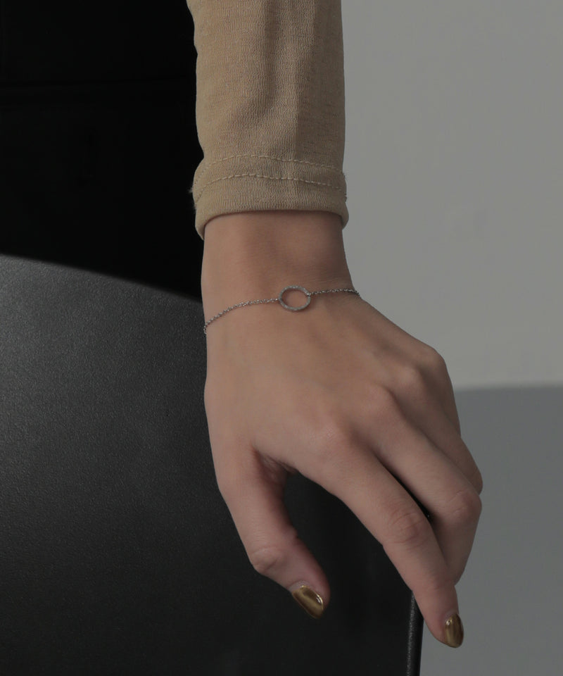 金属アレルギー対応 ラウンドモチーフチェーンブレスレット サージカルステンレス