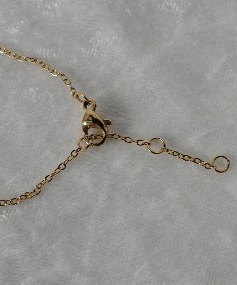 金属アレルギー対応 ラウンドモチーフチェーンブレスレット サージカルステンレス