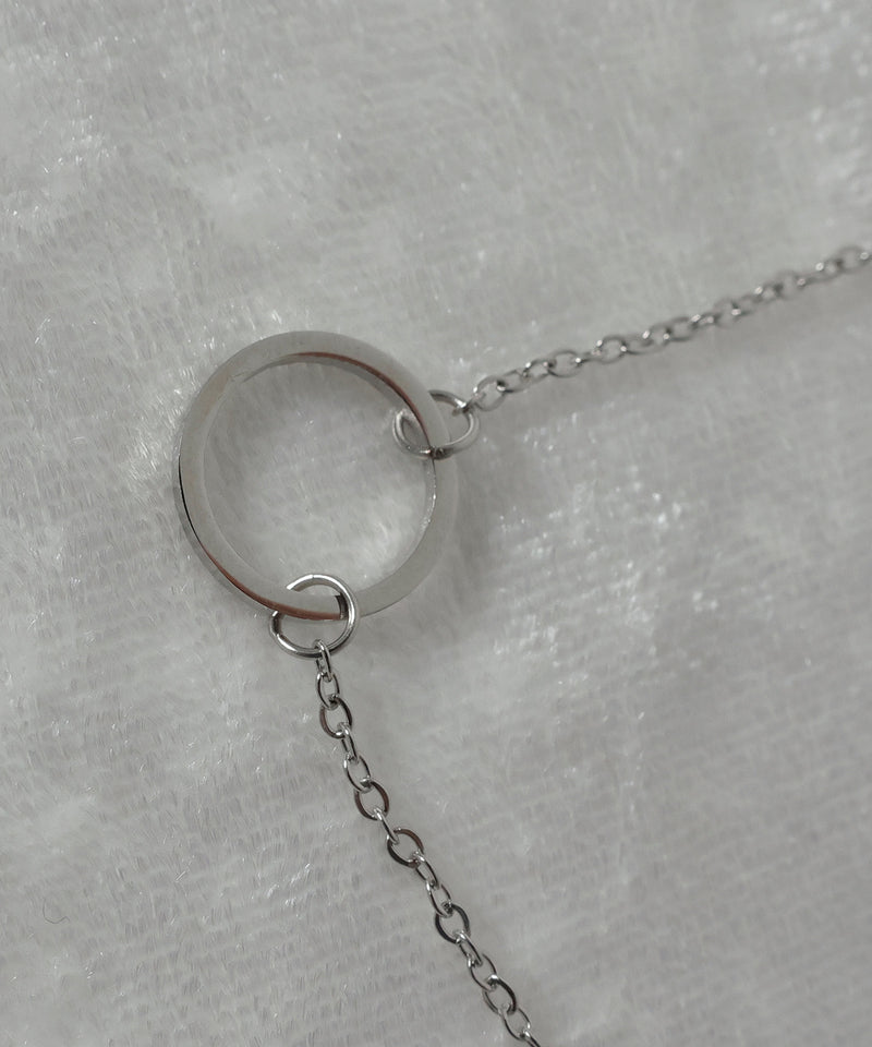 金属アレルギー対応 ラウンドモチーフチェーンブレスレット サージカルステンレス
