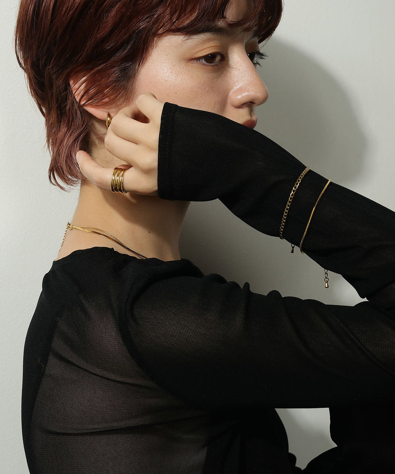 ブレスレット：swb18105ogg<br>リング：swr57045ogg<br>ネックレス：swn42125ogg