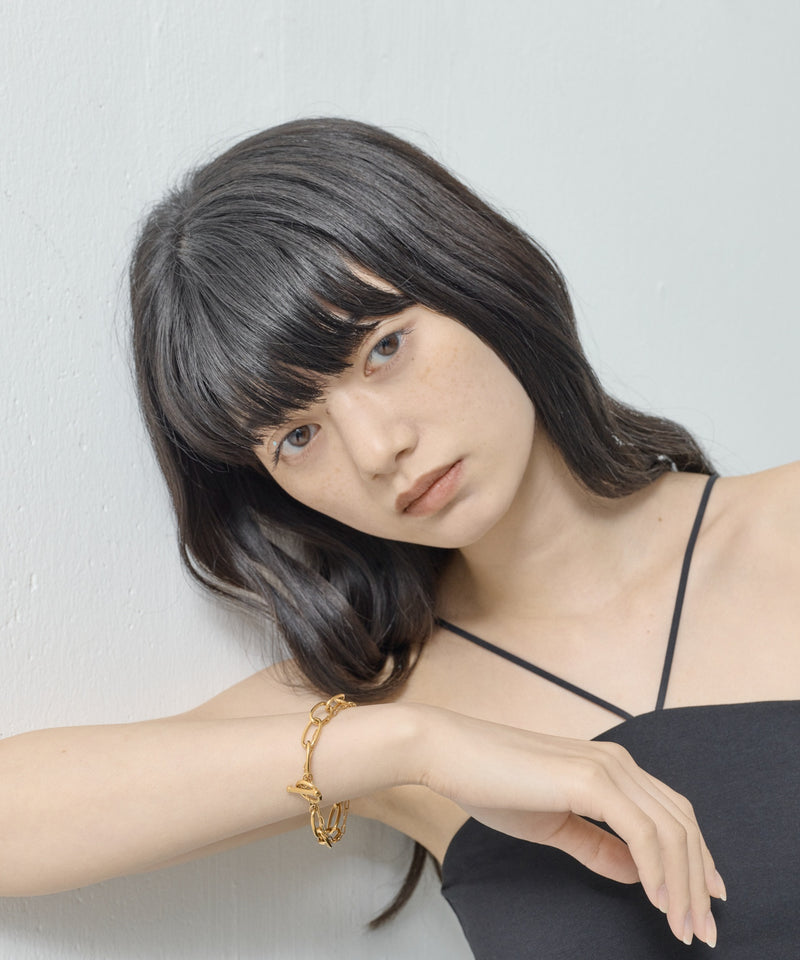 【ORLEAN】マンテルミックスチェーンブレスレット