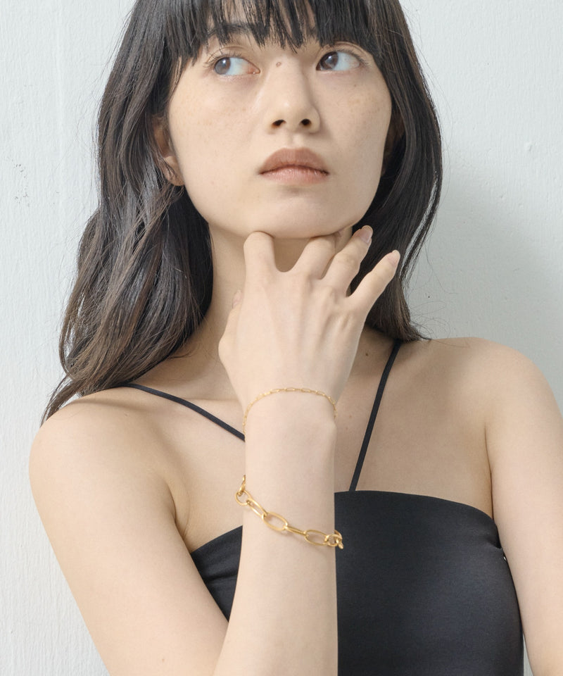 【ORLEAN】マンテルミックスチェーンブレスレット