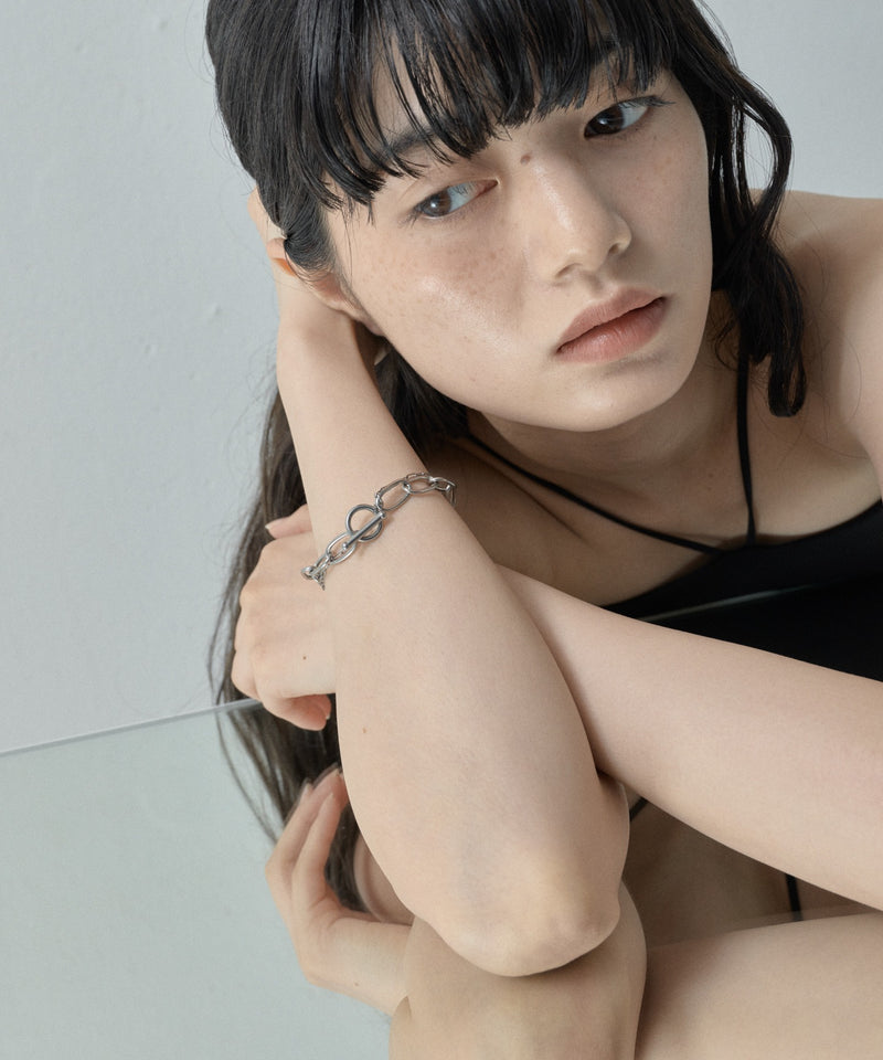 【ORLEAN】マンテルミックスチェーンブレスレット
