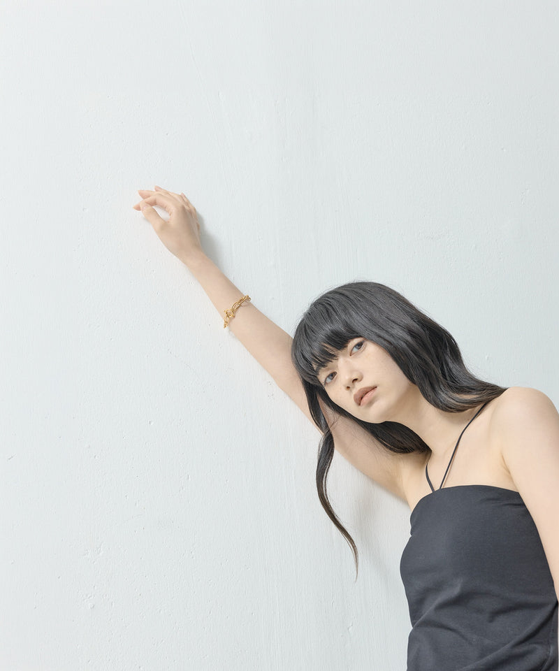 【ORLEAN】マンテルミックスチェーンブレスレット