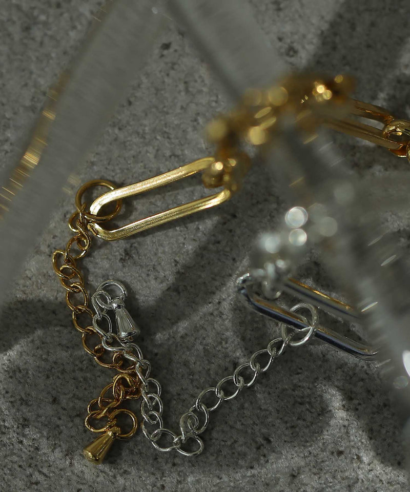 金属アレルギー対応 ボリュームチェーンブレスレット サージカルステンレス