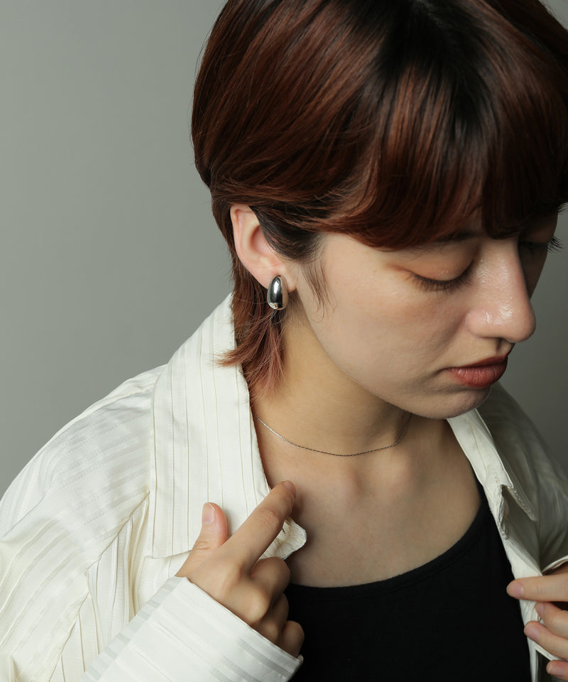 金属アレルギー対応 ボリュームニュアンスイヤリング サージカルステンレス