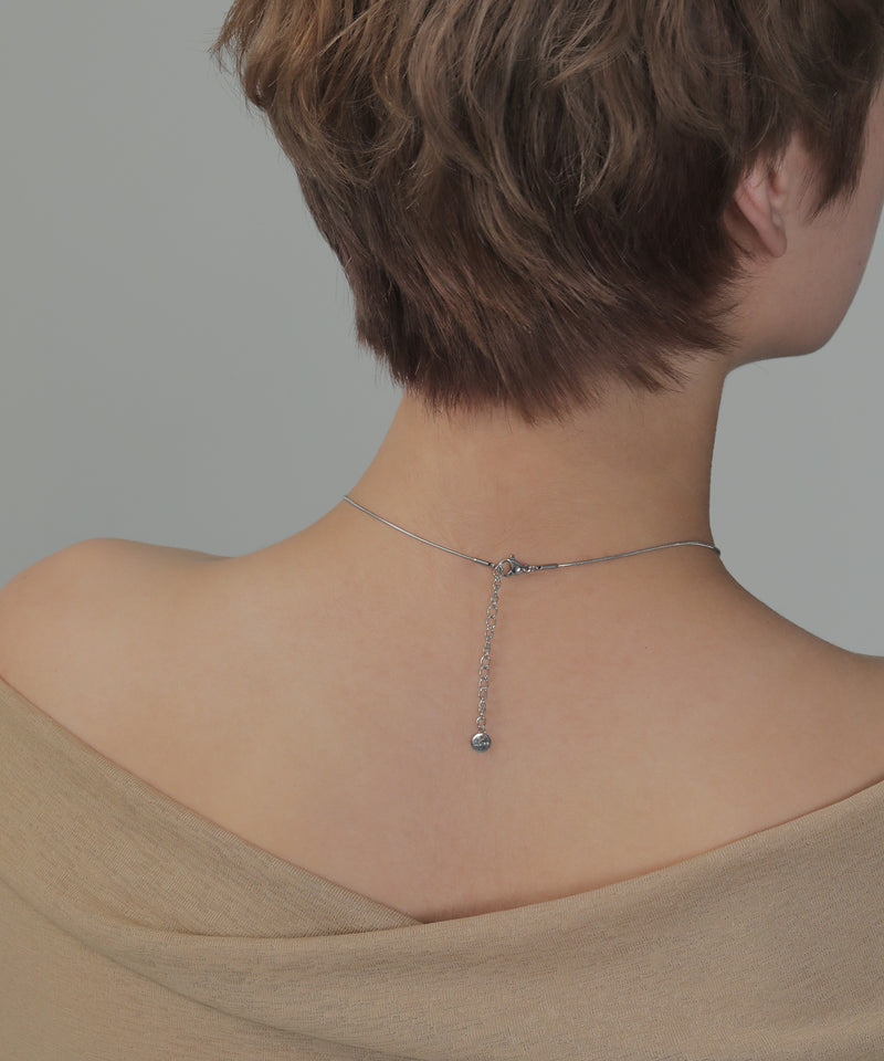 金属アレルギー対応 ストーンネックレス サージカルステンレス