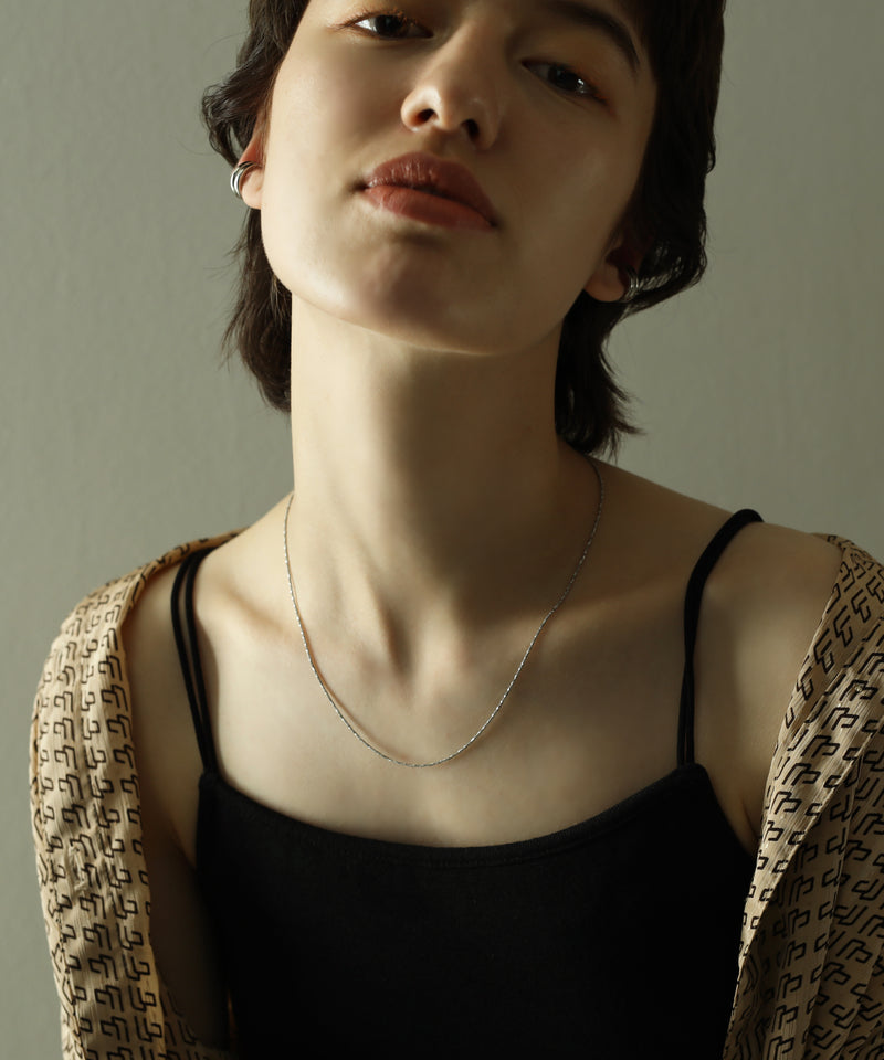 金属アレルギー対応 ニュアンススネークチェーンネックレス サージカルステンレス