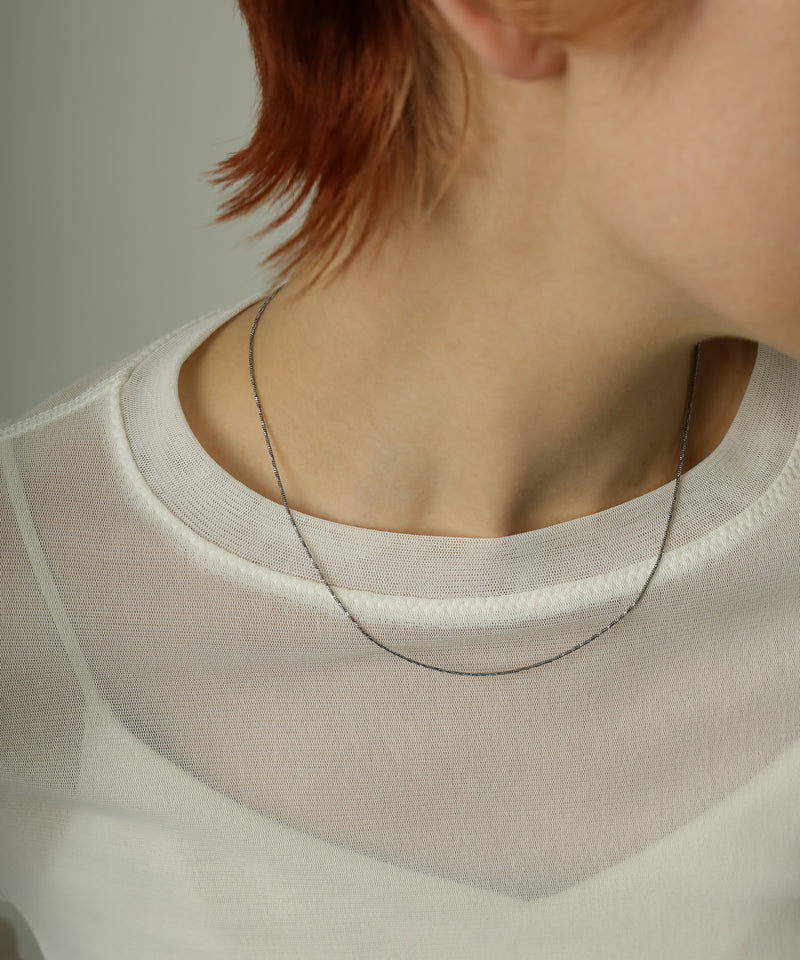 金属アレルギー対応 ニュアンススネークチェーンネックレス サージカルステンレス