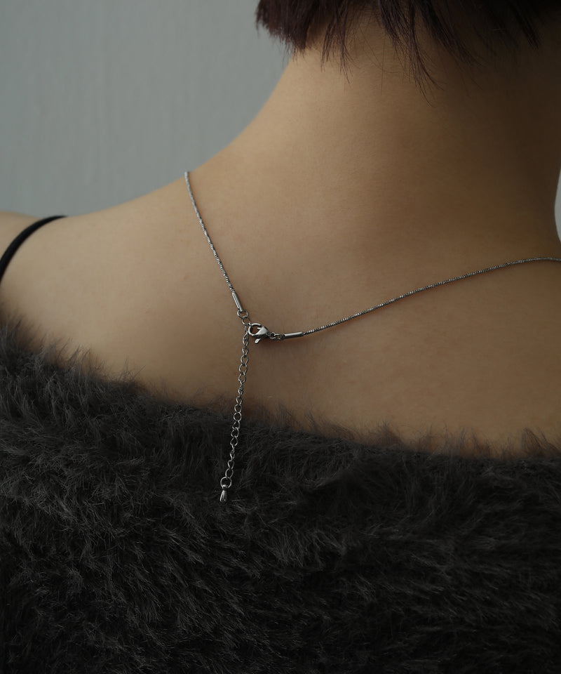 金属アレルギー対応 ニュアンススネークチェーンネックレス サージカルステンレス