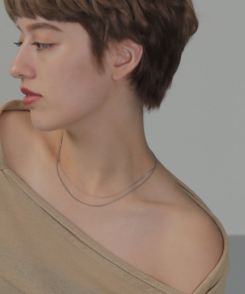 金属アレルギー対応 ラウンドベネチアンチェーンネックレス サージカルステンレス