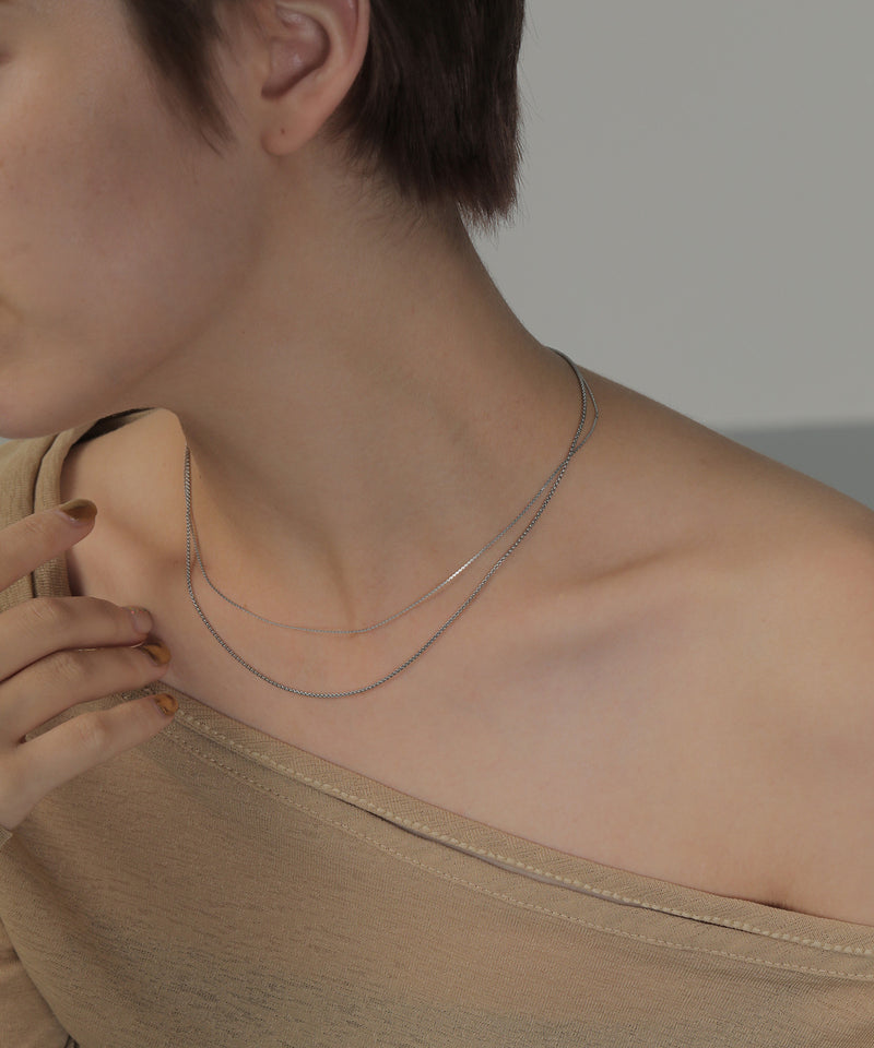 金属アレルギー対応 ラウンドベネチアンチェーンネックレス サージカルステンレス