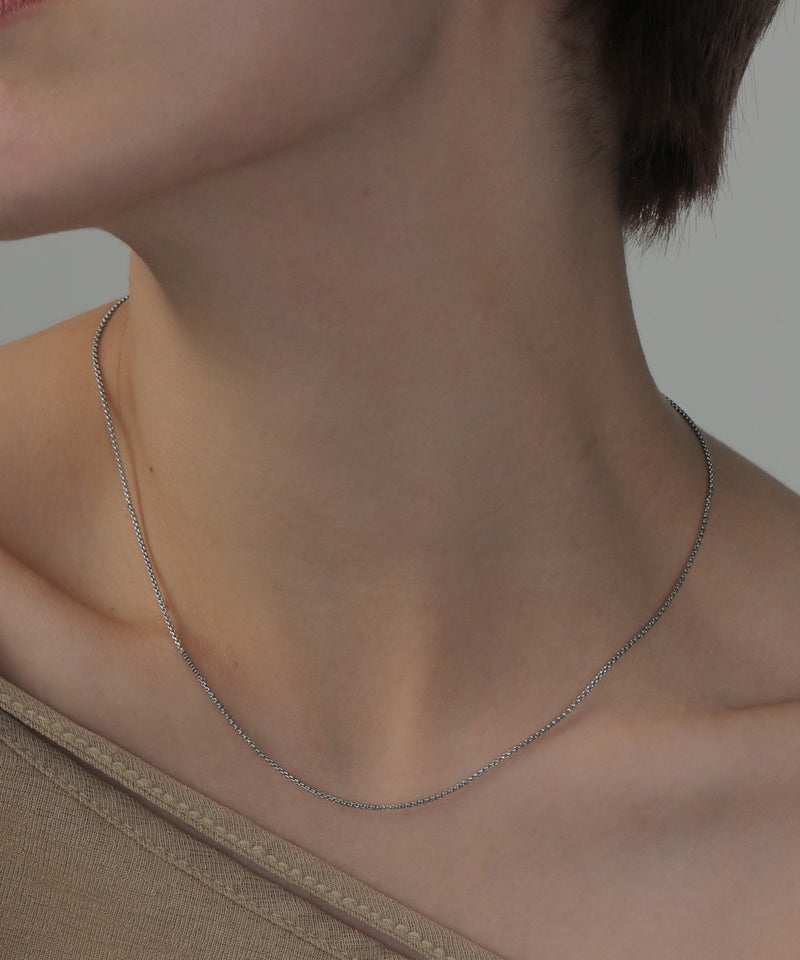 金属アレルギー対応 ラウンドベネチアンチェーンネックレス サージカルステンレス