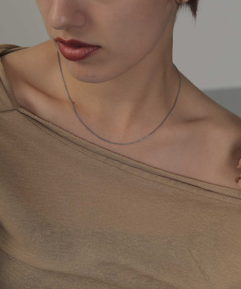 金属アレルギー対応 ラウンドベネチアンチェーンネックレス サージカルステンレス