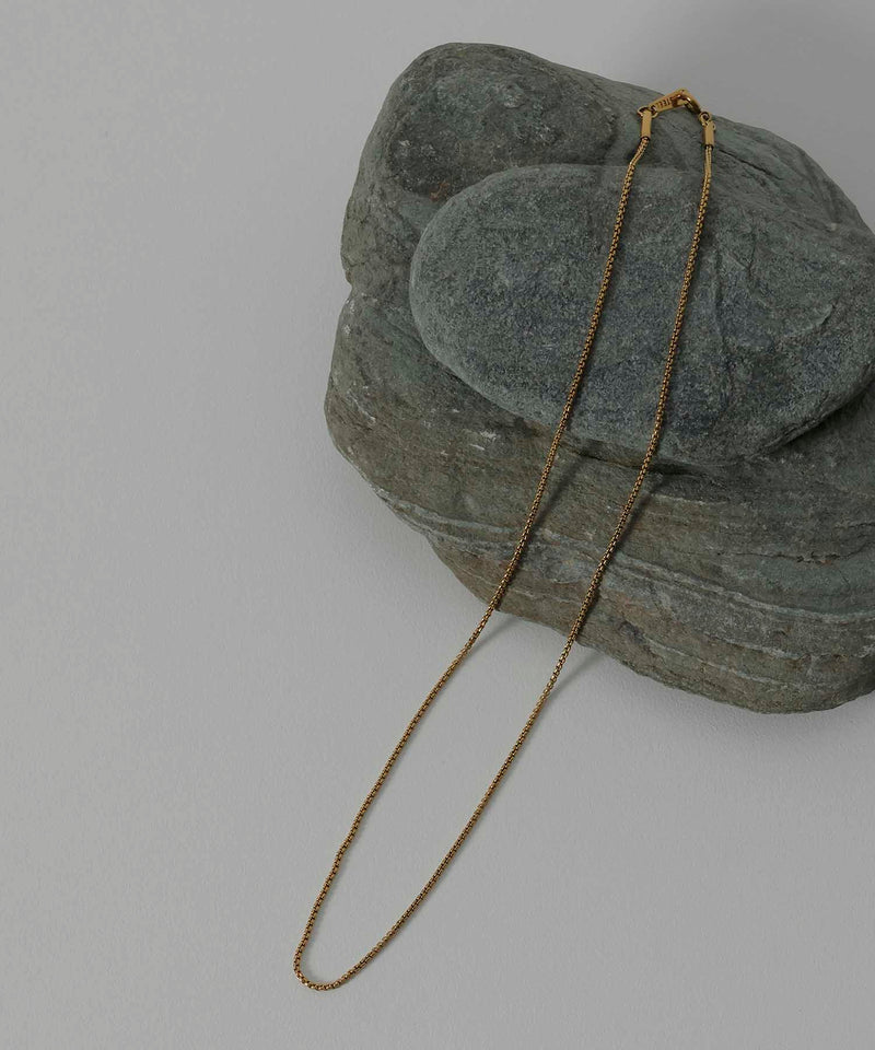 金属アレルギー対応 ラウンドベネチアンチェーンネックレス サージカルステンレス