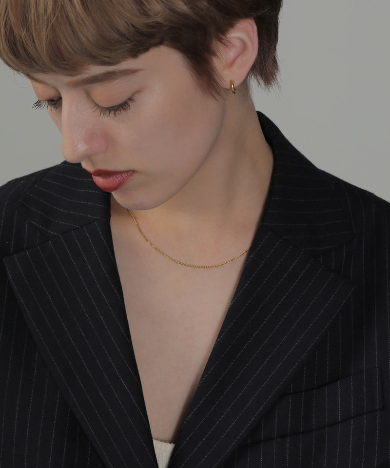 金属アレルギー対応 ラウンドベネチアンチェーンネックレス サージカルステンレス