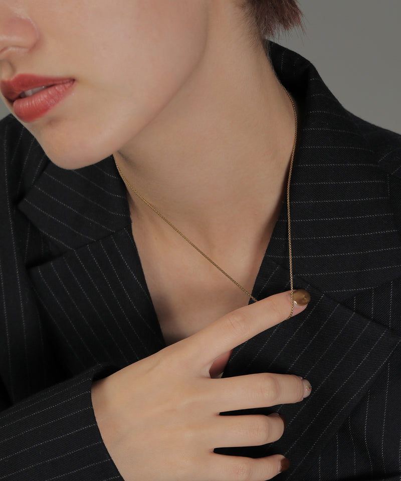 金属アレルギー対応 ラウンドベネチアンチェーンネックレス サージカルステンレス