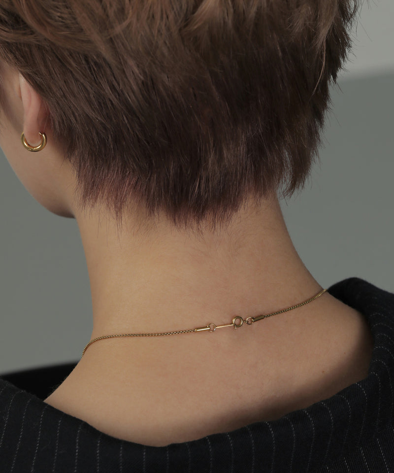 金属アレルギー対応 ラウンドベネチアンチェーンネックレス サージカルステンレス