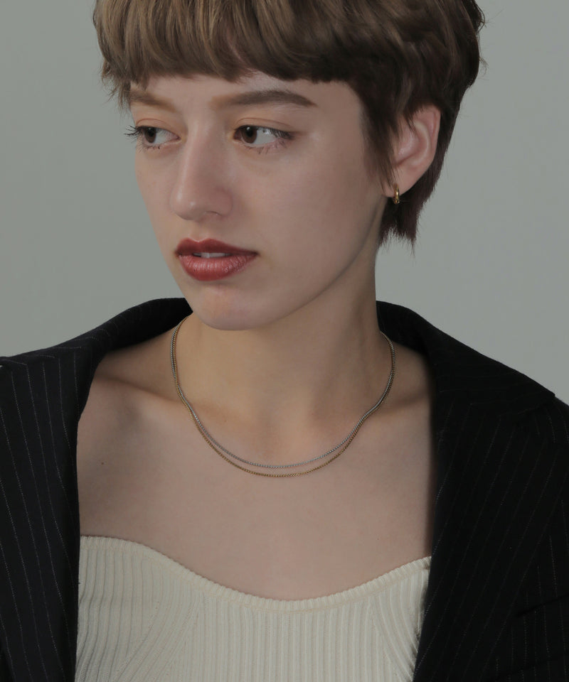 金属アレルギー対応 ラウンドベネチアンチェーンネックレス サージカルステンレス