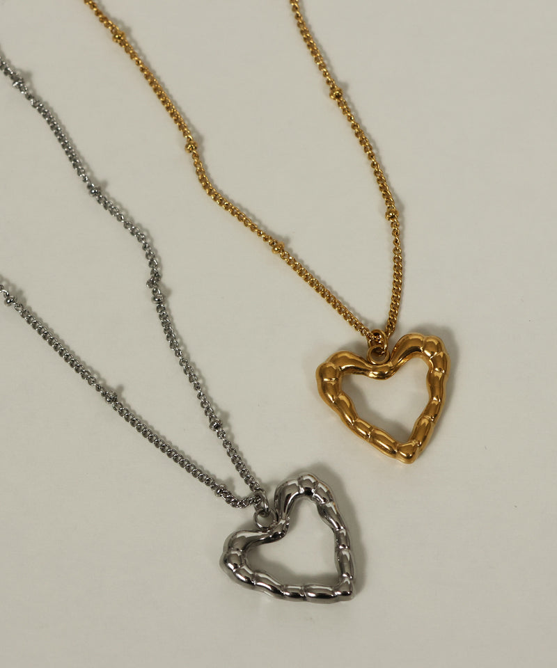 金属アレルギー対応 ラインハートチャームネックレス サージカルステンレス