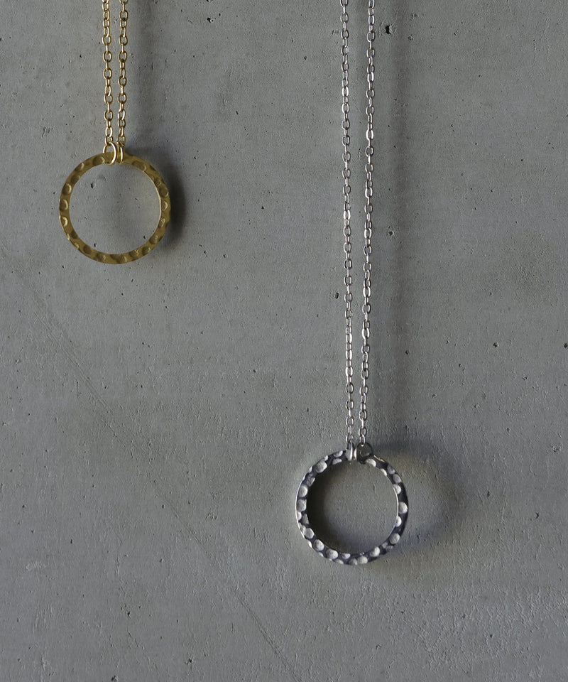 金属アレルギー対応 ラウンドモチーフチェーンネックレス サージカルステンレス