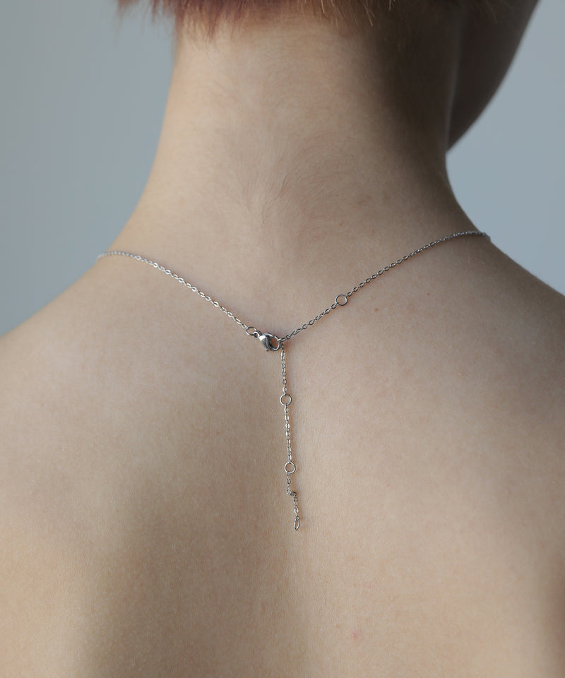 金属アレルギー対応 ラウンドモチーフチェーンネックレス サージカルステンレス