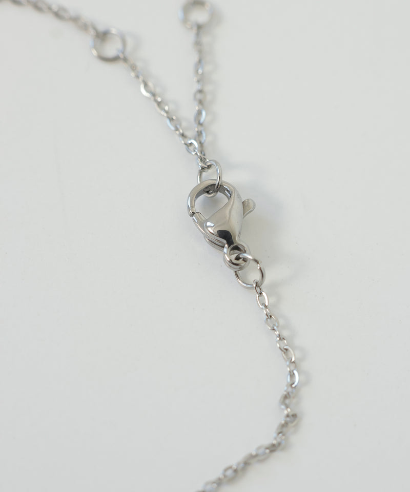 金属アレルギー対応 ラウンドモチーフチェーンネックレス サージカルステンレス