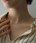 【ORLEAN】 シンプルスネークチェーンネックレス 1.5ｍｍ 316L