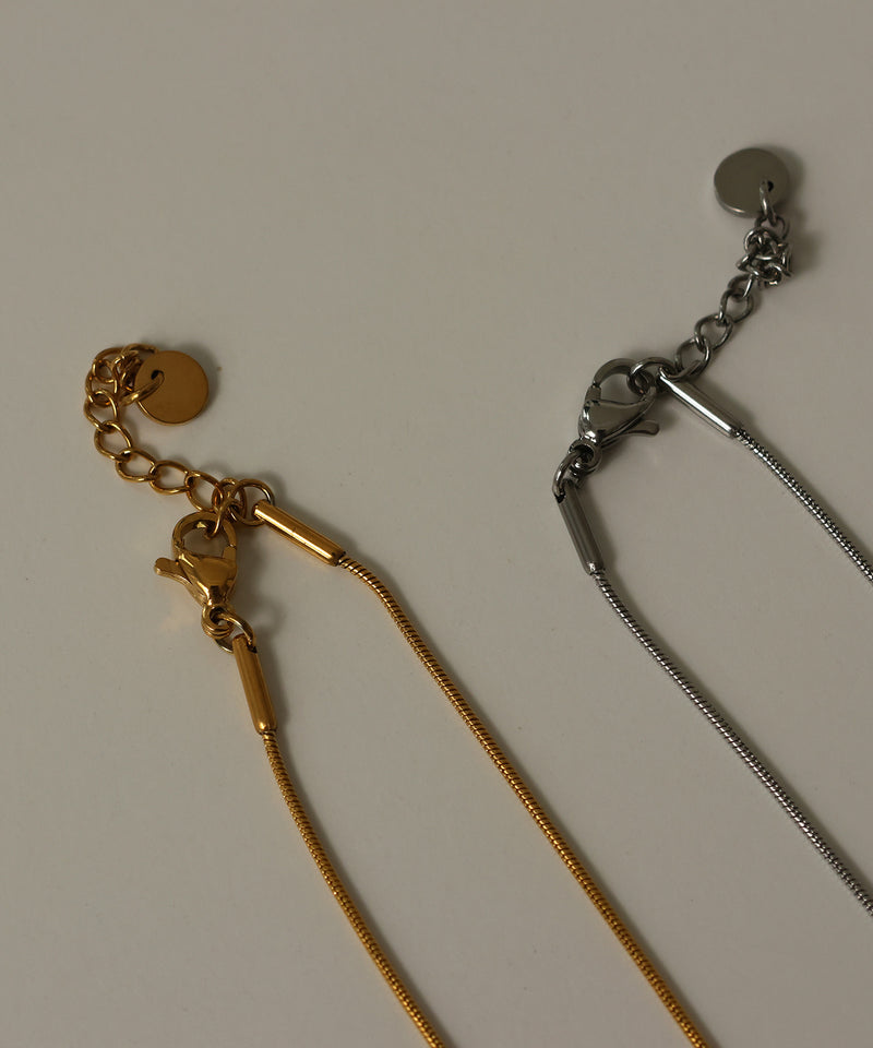 金属アレルギー対応   ボールトップ ネックレス  サージカルステンレス