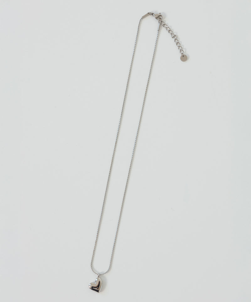 金属アレルギー対応 ニュアンスハートトップネックレス サージカルステンレス