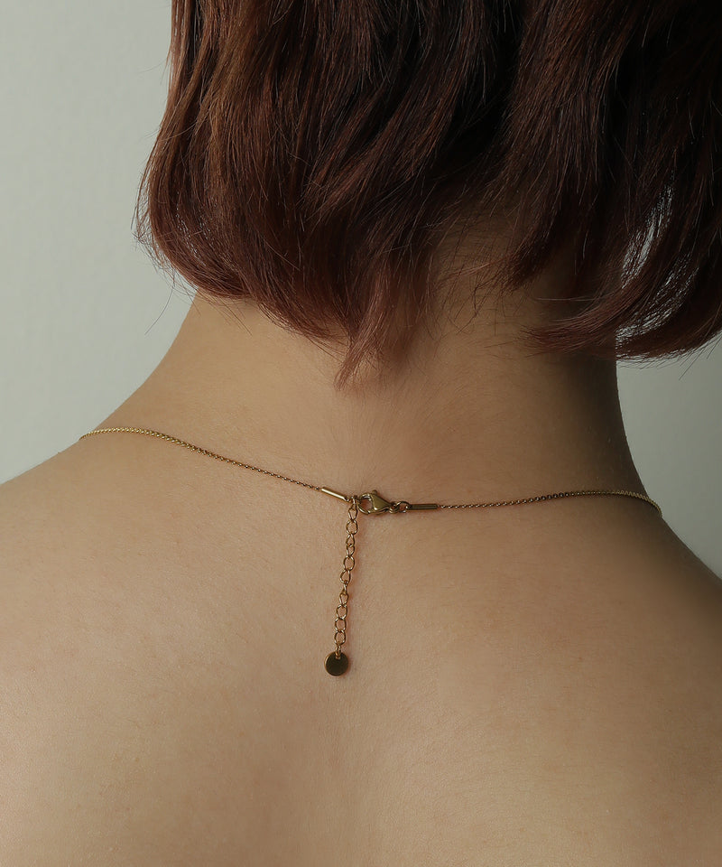 金属アレルギー対応 ニュアンスハートトップネックレス サージカルステンレス