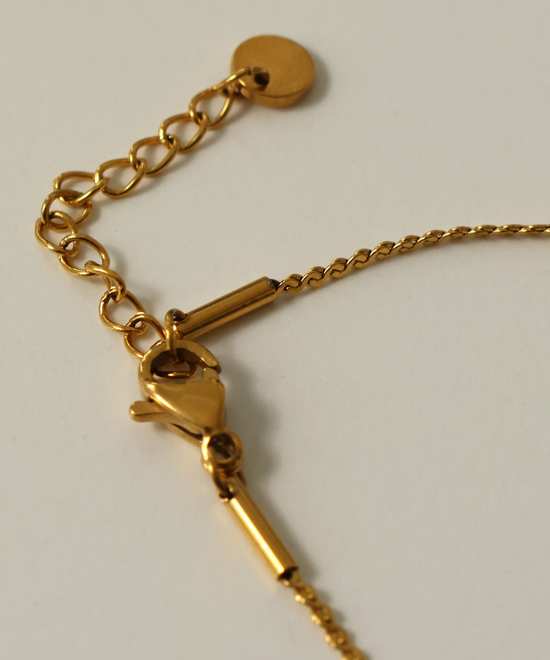 金属アレルギー対応 ニュアンスハートトップネックレス サージカルステンレス