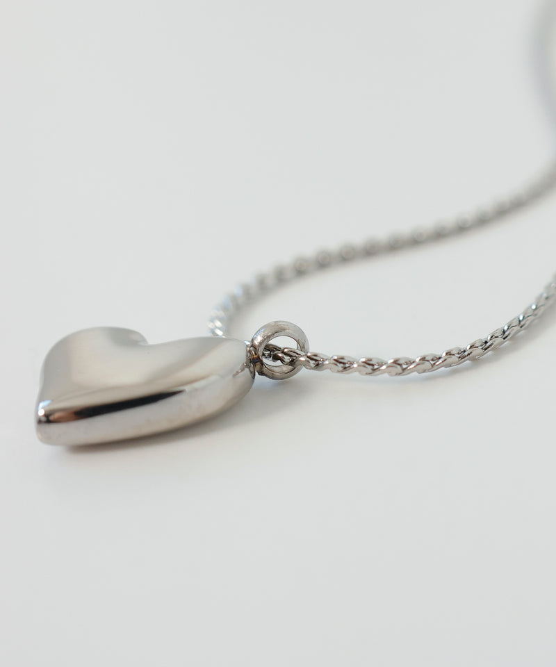 金属アレルギー対応 ニュアンスハートトップネックレス サージカルステンレス