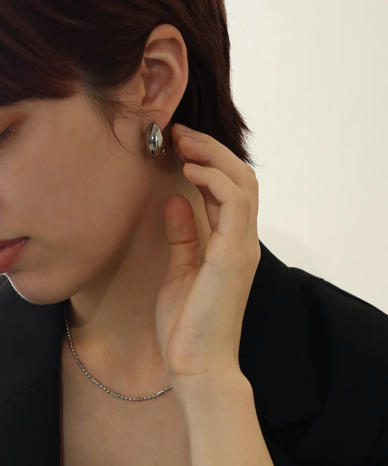 金属アレルギー対応 ニュアンスドロップピアス サージカルステンレス