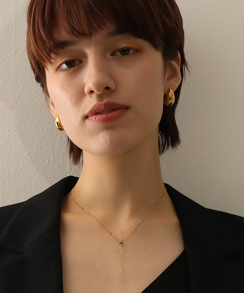 金属アレルギー対応 ニュアンスドロップピアス サージカルステンレス