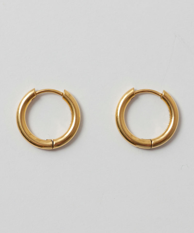 金属アレルギー対応 ワンタッチフープピアス 17mm 316L サージカルステン