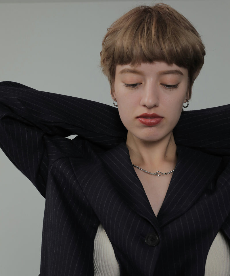 金属アレルギー対応 ワンタッチフープピアス 17mm 316L サージカルステン