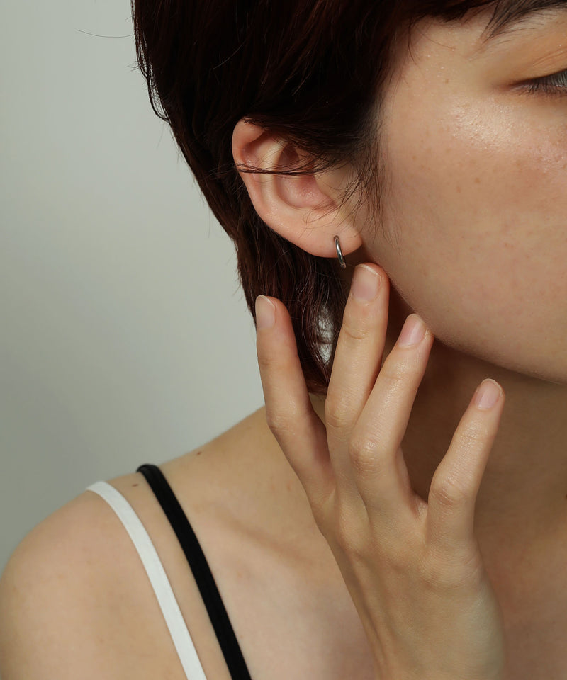 金属アレルギー対応 シンプルフープピアス 11mm 316L ユニセックス