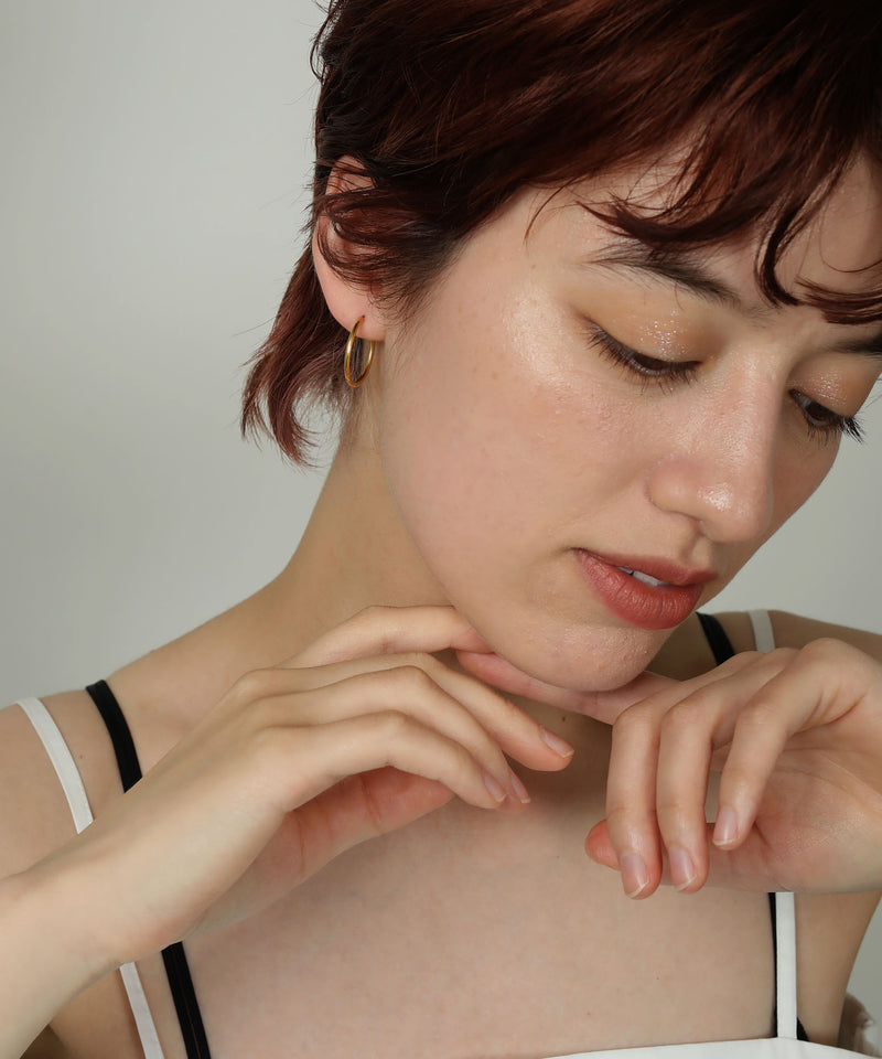 金属アレルギー対応 シンプルフープピアス 20mm 316L