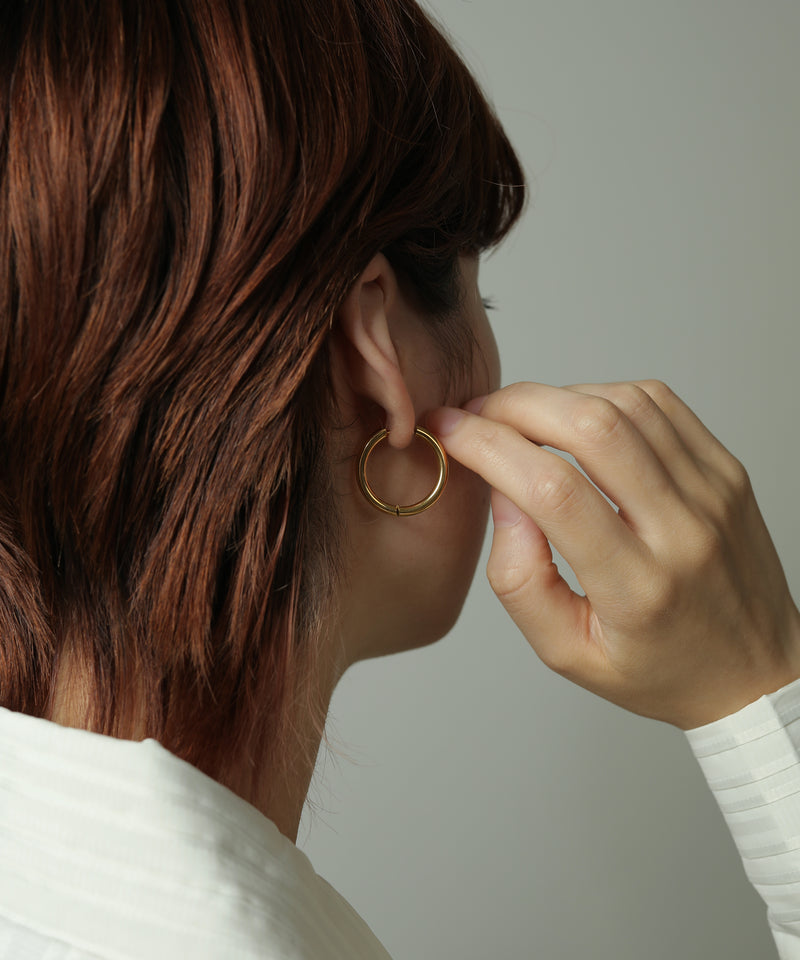 金属アレルギー対応 メタルフープピアス 25mm サージカルステンレス