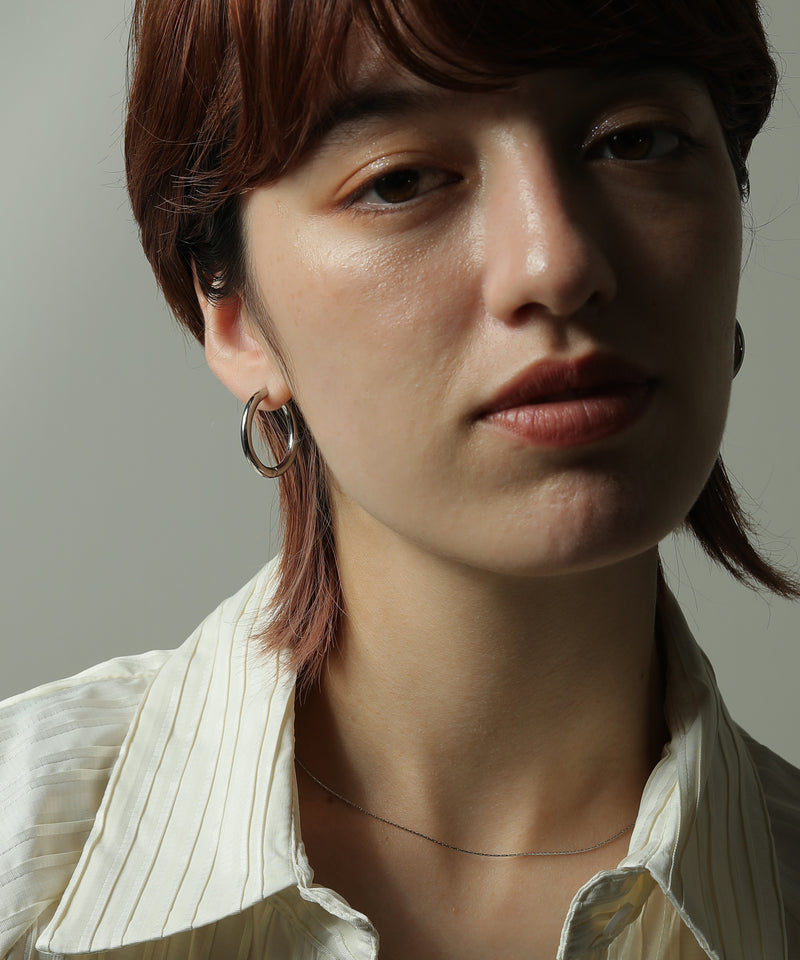 金属アレルギー対応 メタルフープピアス 25mm サージカルステンレス