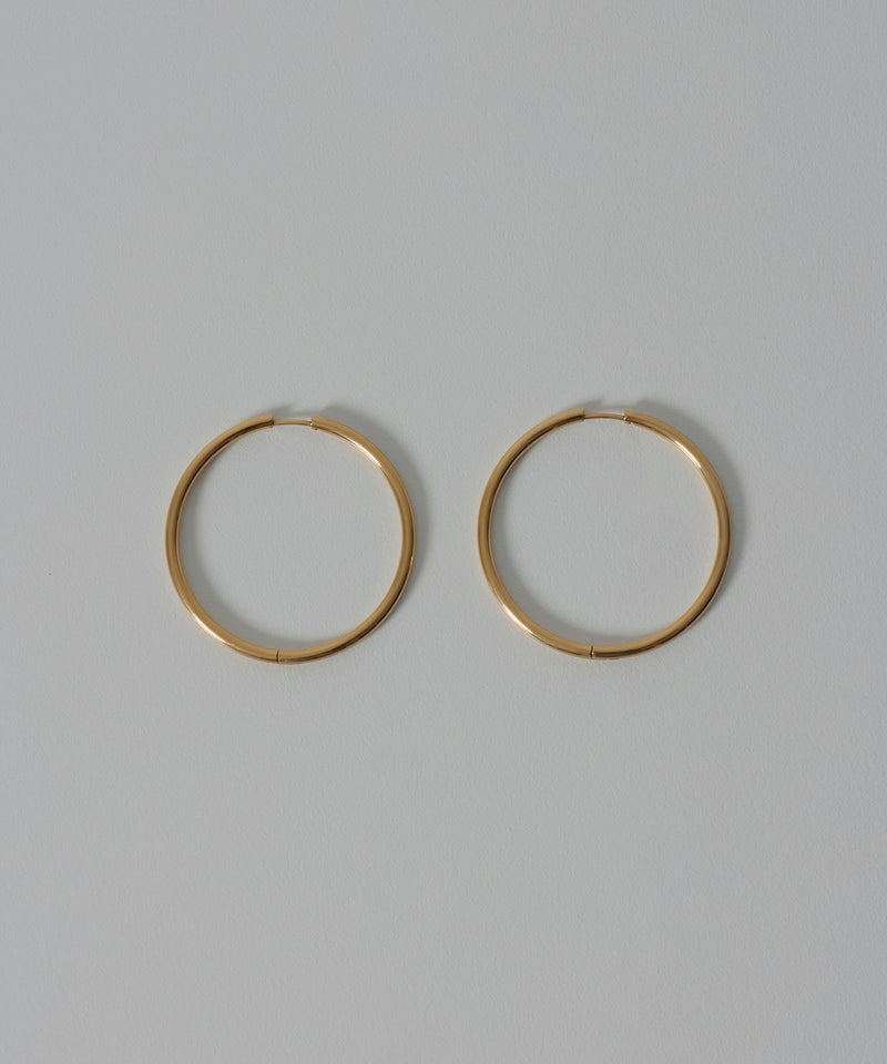 金属アレルギー対応 メタルフープピアス 45mm サージカルステンレス
