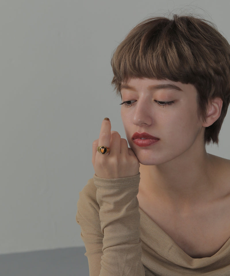 金属アレルギー対応 ストーンリング サージカルステンレス